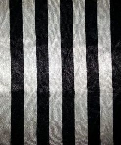 Raso estampado - Rayas blanca y negro