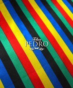 Alternative view of Raso estampado - Rayas multicolor
