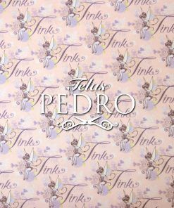 Popelín algodón estampado (patchwork) - Campanilla fondo rosa