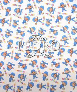 Popelín algodón estampado (patchwork) - Pocoyó