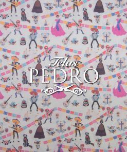 Alternative view of Popelín algodón estampado (patchwork) - Coco