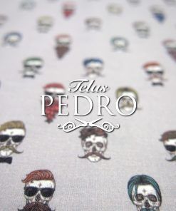 Popelín algodón estampado (patchwork) - Skull Man