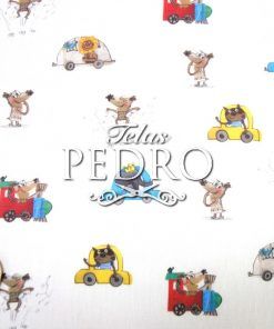Alternative view of Popelín algodón estampado (patchwork) - Topito Terremoto