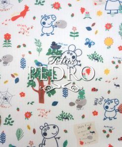 Alternative view of Popelín algodón estampado (patchwork) - Peppa Pig en el bosque