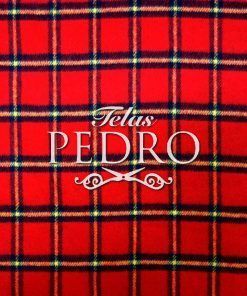 Tejido de Abrigo - Cuadros Rojos