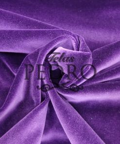 Terciopelo liso algodón 100% Nacional - Color morado