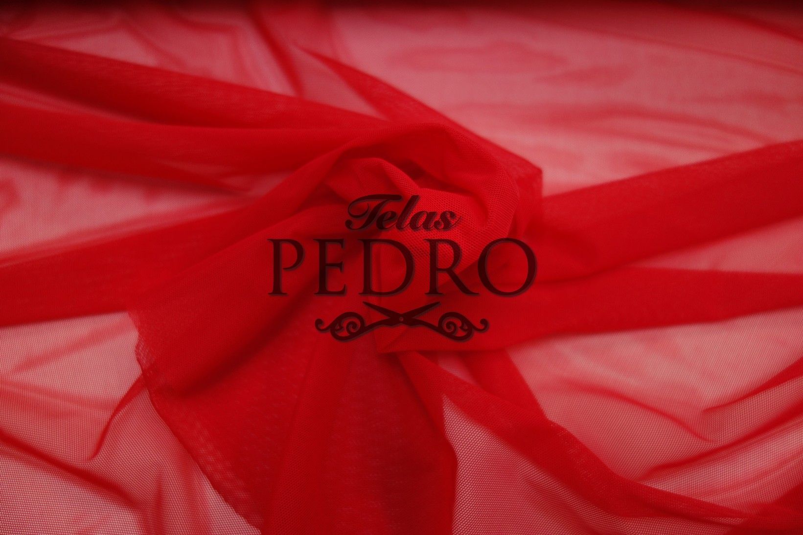Tul de punto elástico - Serie Almudena - DISPONIBLE ÚNICAMENTE MODELO Nº01 (ROJO). - Imagen 3