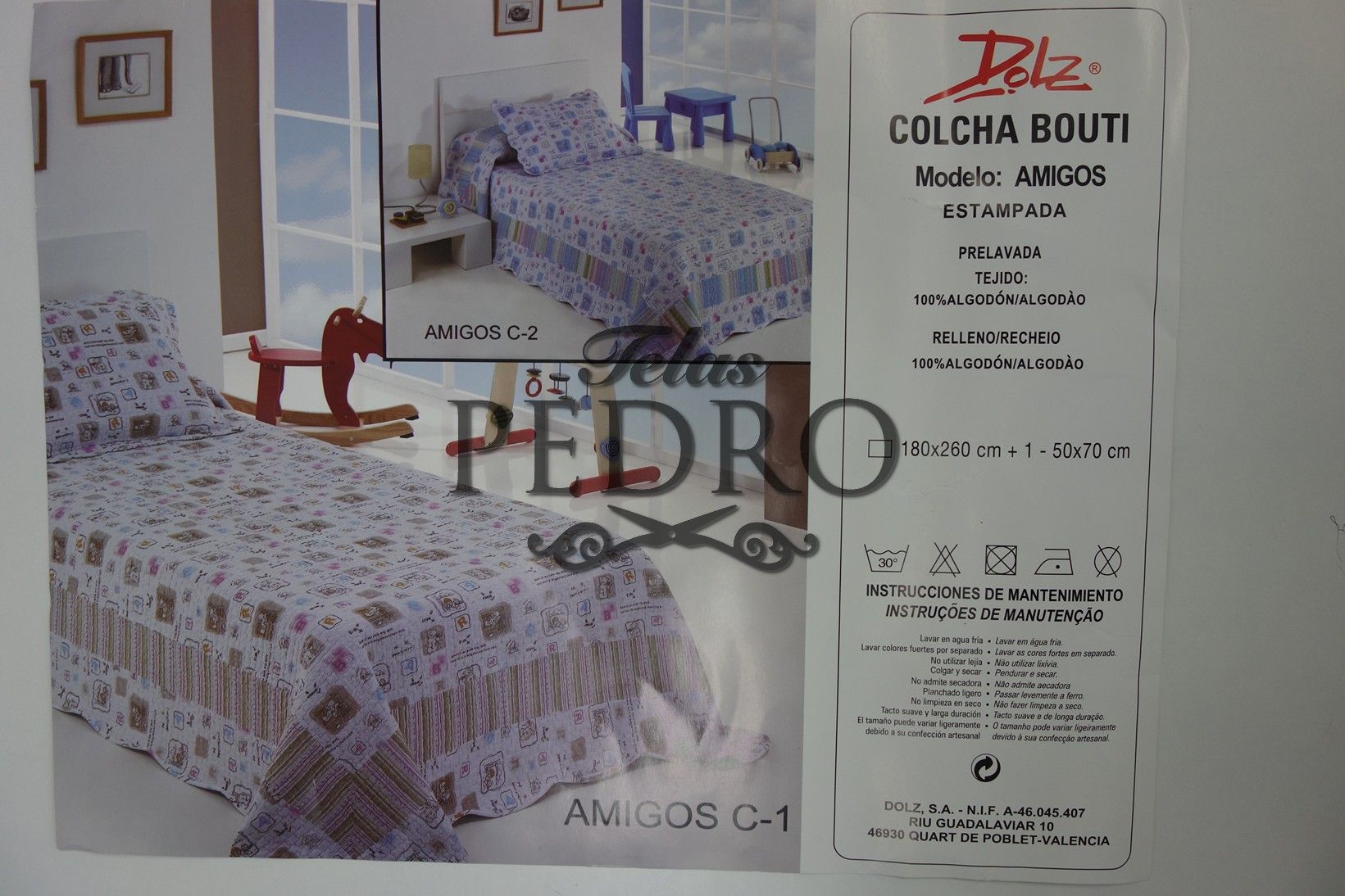 Colcha Bouti Reversible