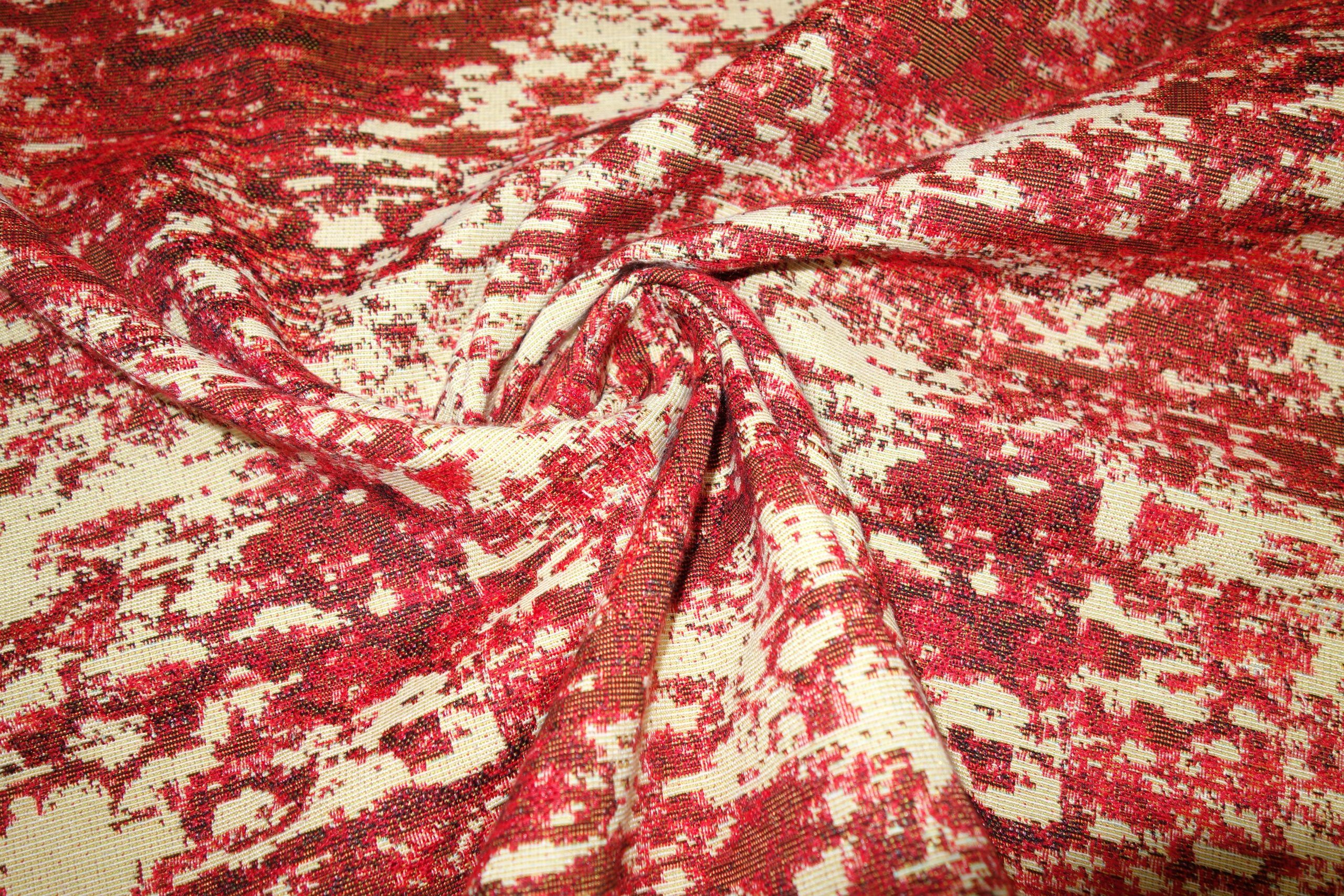 Loneta Labrada tipo camuflaje tono rojizo - Serie Pía - Imagen 3