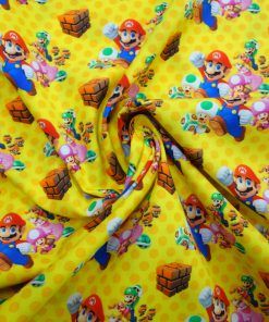 Alternative view of Popelín algodón estampado (patchwork) – Serie Mario Bros Y Amigos