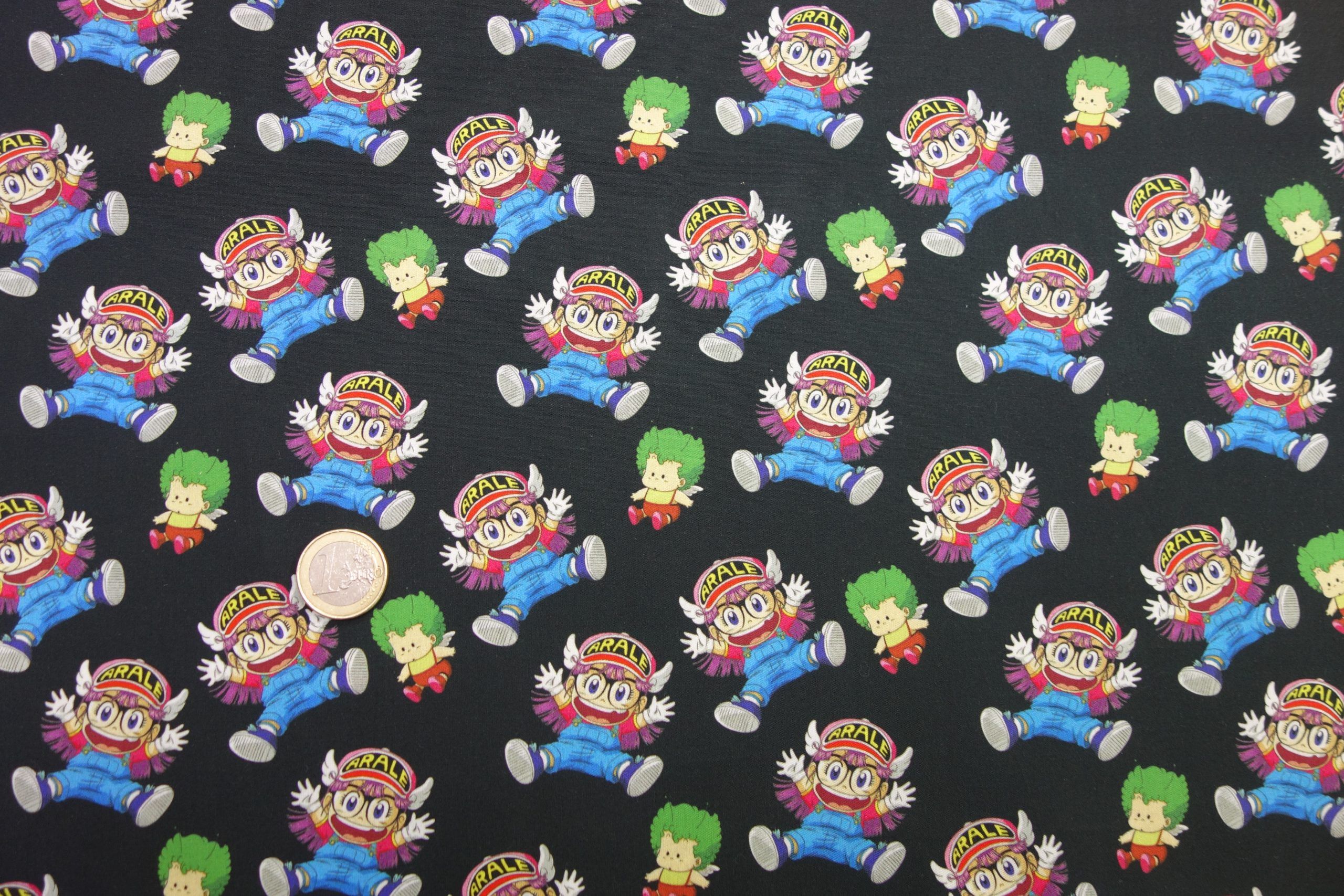 Popelín algodón estampado (patchwork) – Serie Arale Norimaki
