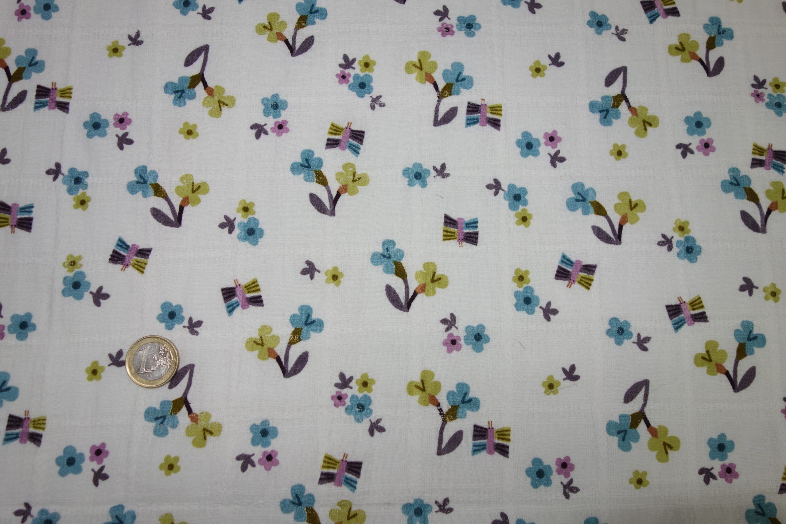 Algodón estampado – Serie Aldo azul