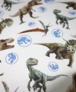 Alternative view of Popelín algodón estampado (patchwork) – Serie JURASSIC WORLD