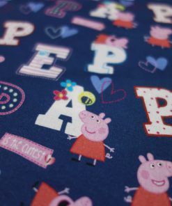 Popelín algodón estampado (patchwork) – Serie peppa pig