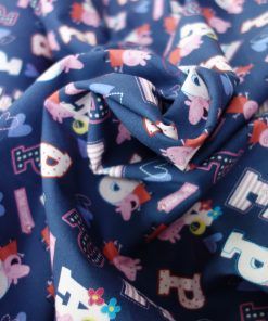 Alternative view of Popelín algodón estampado (patchwork) – Serie peppa pig