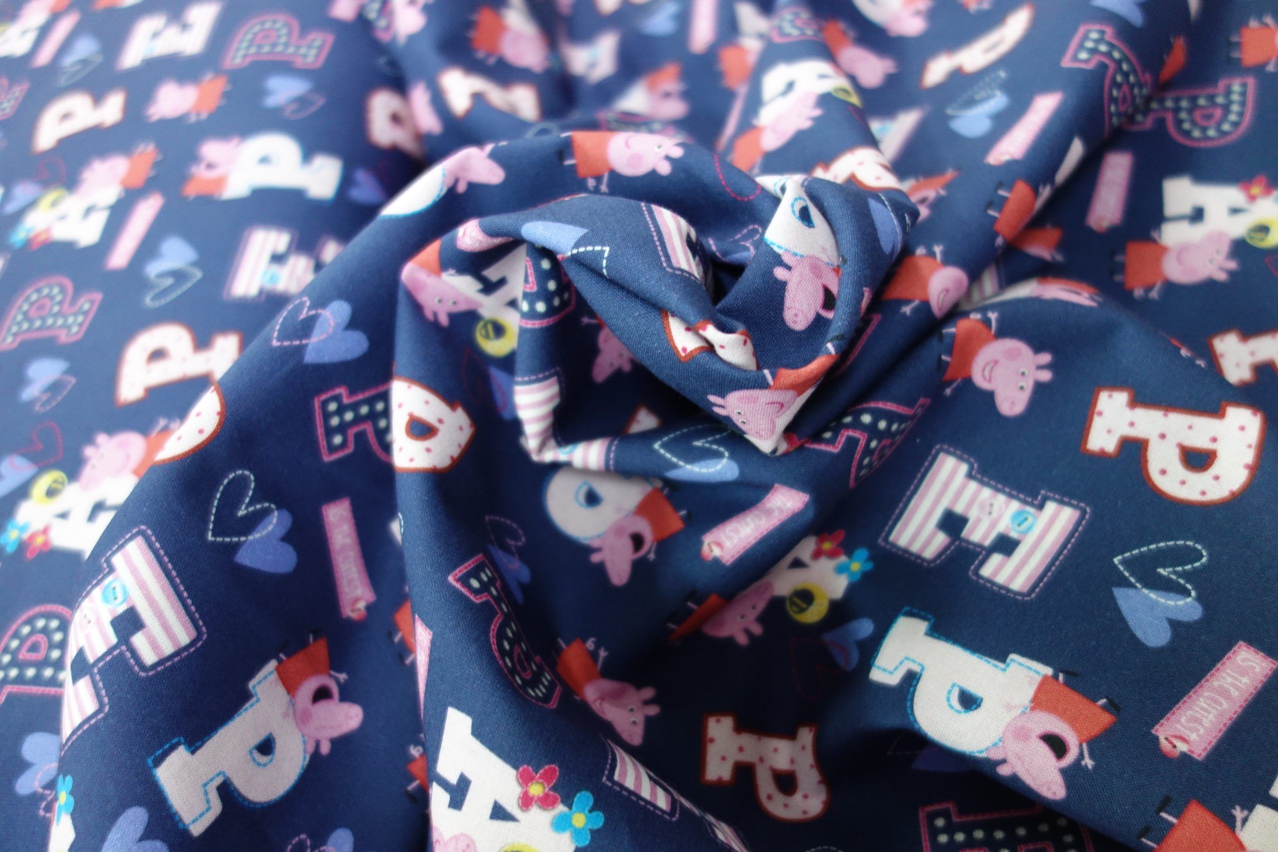 Popelín algodón estampado (patchwork) – Serie peppa pig - Imagen 2