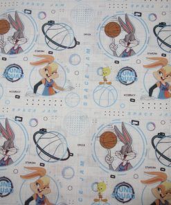 Popelín algodón estampado (patchwork) – Serie Space Jam
