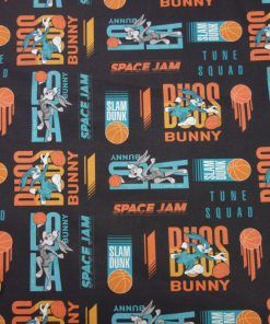 Alternative view of Popelín algodón estampado (patchwork) – Serie Slam Dunk
