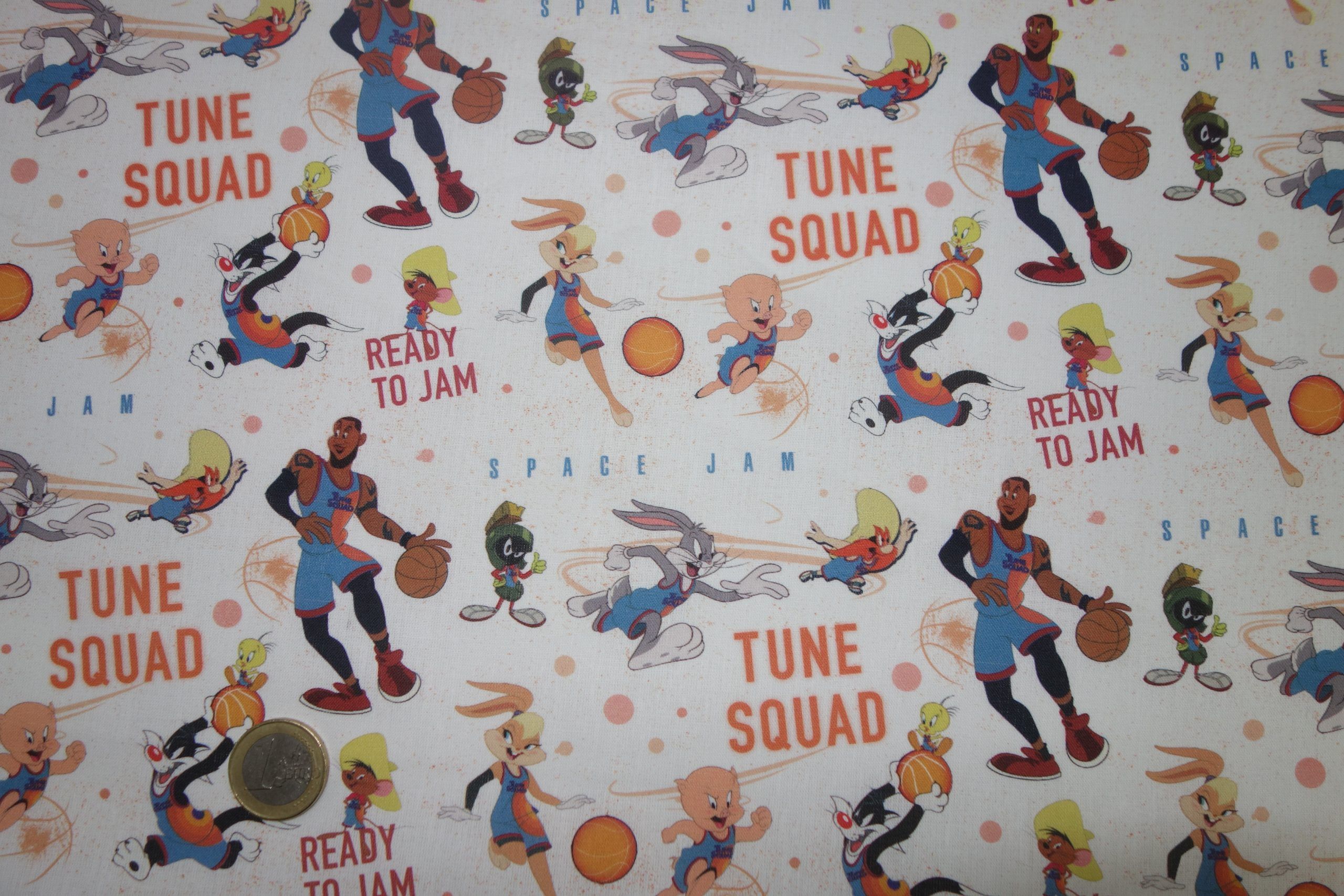 Popelín algodón estampado (patchwork) – Serie Tune Squad
