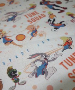 Alternative view of Popelín algodón estampado (patchwork) – Serie Tune Squad