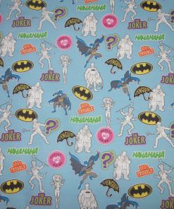 Popelín algodón estampado (patchwork) – Serie Batman y Joker
