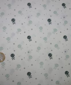 Alternative view of Popelín algodón estampado (patchwork) – Serie Calaveras minis