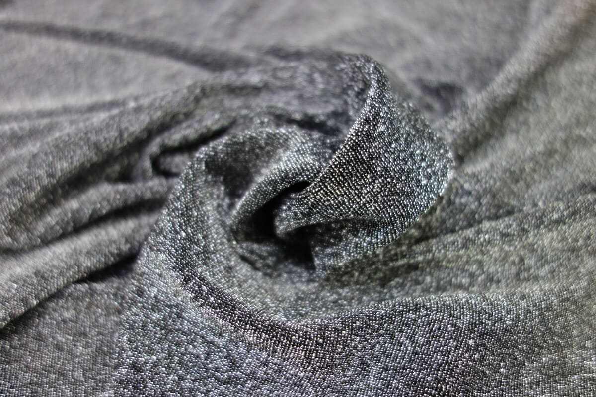 Licra de fantasía gris plateado con lurex - Serie Manola - Imagen 2