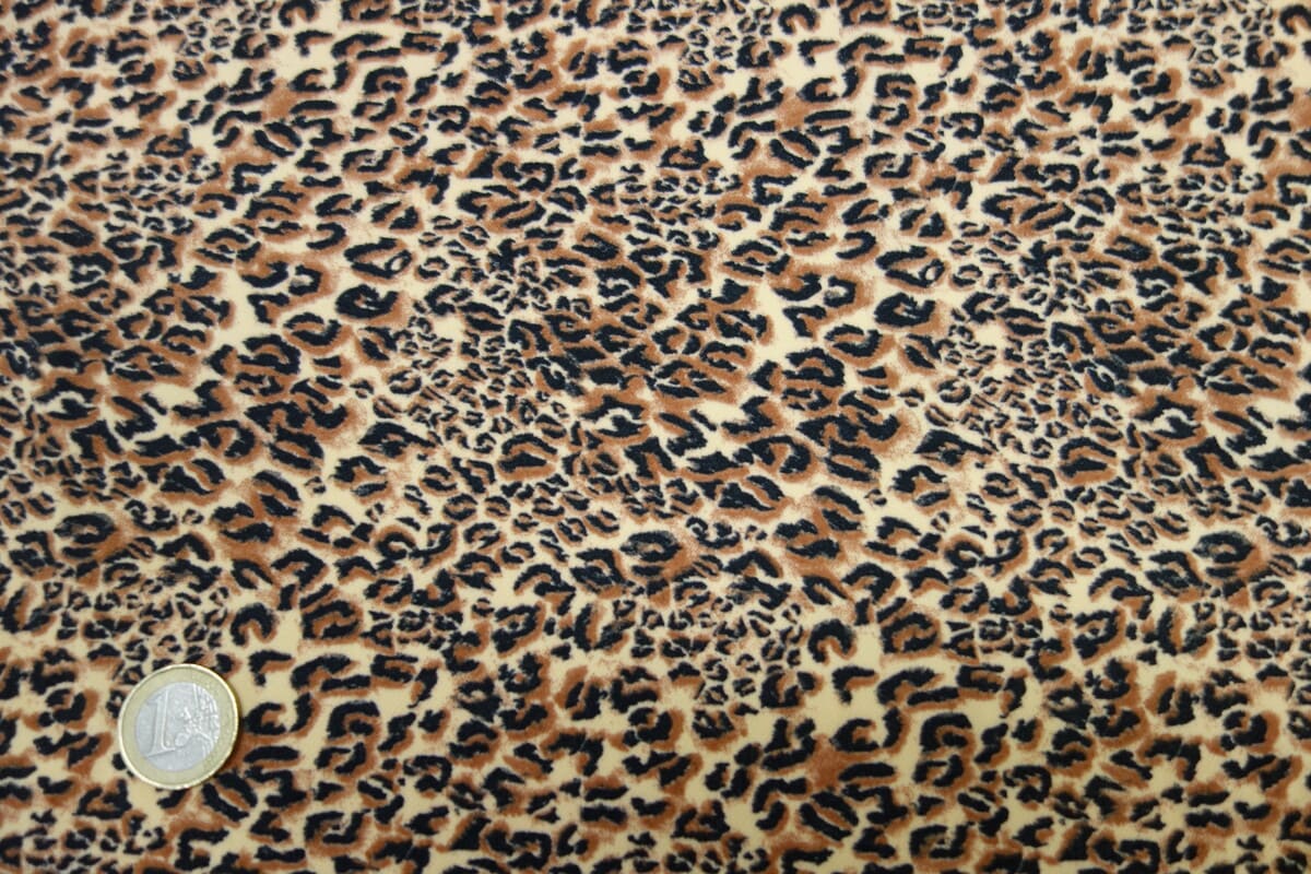 Crep estampado leopardo bielástico – Serie Cádiz