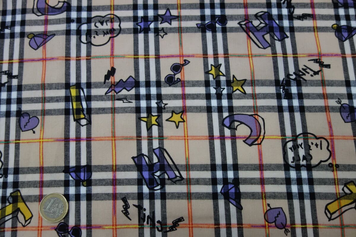 Popelín algodón estampado (patchwork) - Serie rayos - Imagen 2