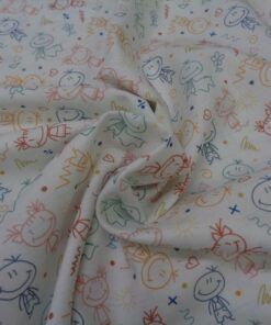 Alternative view of Popelín algodón estampado (patchwork) – Serie Aula