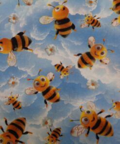 Popelín algodón estampación digital (patchwork) – Serie Abejas