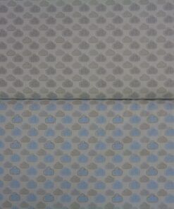 Viyela, villela o viella estampada – Nubes