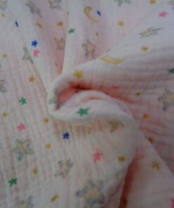 Alternative view of Bambula o muselina estampada - Estrellas y lunas