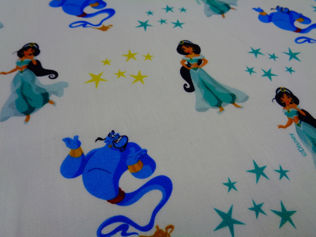 Popelín algodón estampado (patchwork) – Jasmine y el Genio de la lámpara - Imagen 3