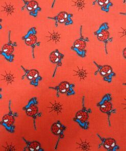 Popelín algodón estampado digital (patchwork) Americano – Spiderman mini