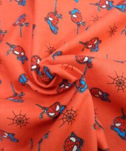 Alternative view of Popelín algodón estampado digital (patchwork) Americano – Spiderman mini