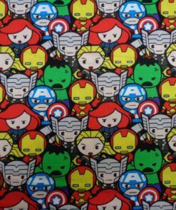Popelín algodón estampado digital (patchwork) Americano – Mini Marvel