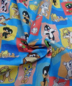 Alternative view of Popelín algodón estampado digital (patchwork) - Mini Looney tunes