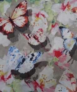 Alternative view of Loneta estampada – Serie Mariposas fondo gris