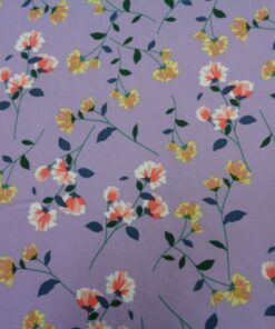 Rayón estampado – Serie Ingo fondo malva