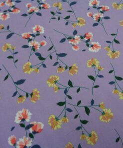 Alternative view of Rayón estampado – Serie Ingo fondo malva