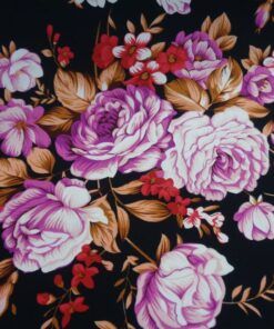 Alternative view of Crep de blusa estampado – Serie Sándalo fondo negro