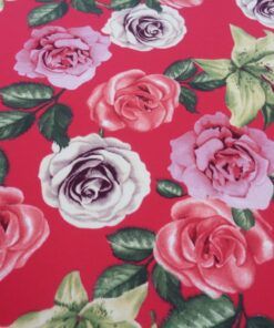 Alternative view of Crep de blusa estampado – Serie Atenea fondo fucsia