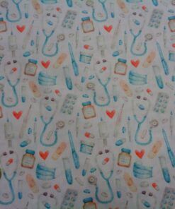 Popelín algodón estampado (patchwork) - Serie Medicina
