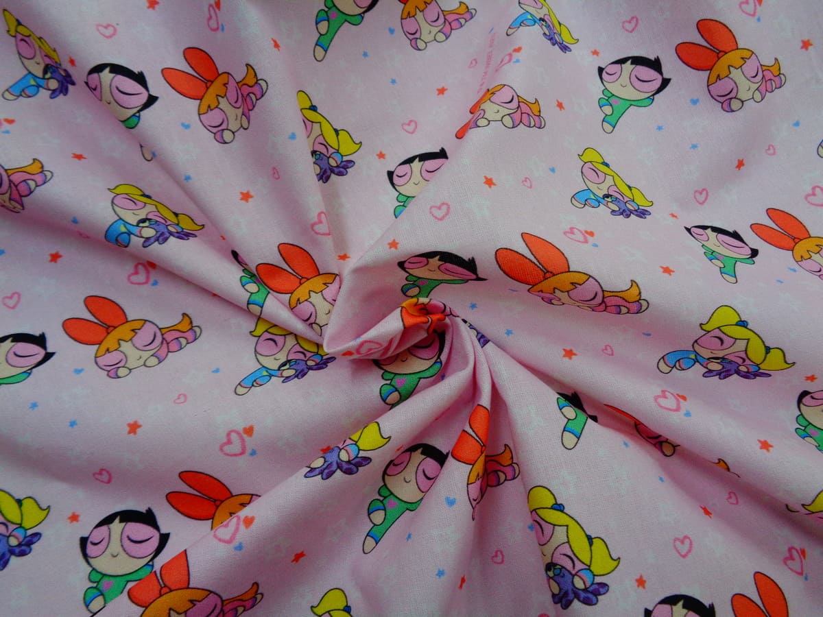 Popelín algodón estampado (patchwork) – Las Supernenas power puff - Imagen 2