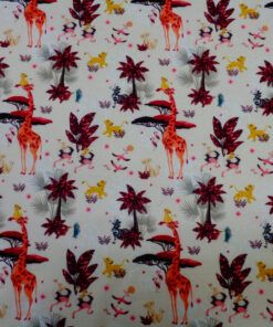 Alternative view of Popelín algodón estampado digital (patchwork) – Rey Leon