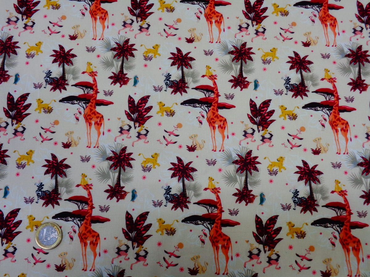 Popelín algodón estampado digital (patchwork) – Rey Leon - Imagen 2