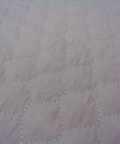Acolchado pespunteado jacquard pata de gallo -color rosa