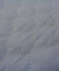 Alternative view of Acolchado pespunteado jacquard pata de gallo -color celeste