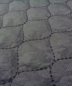 Alternative view of Acolchado pespunteado jacquard pata de gallo - Color negro